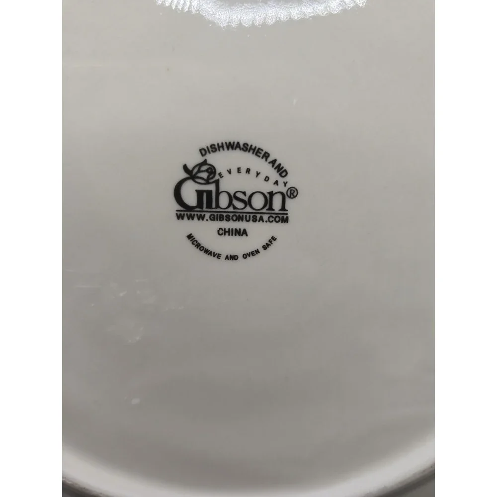 Gibson Everyday China Rooster Sunflower Dinner Plate 11 1/4